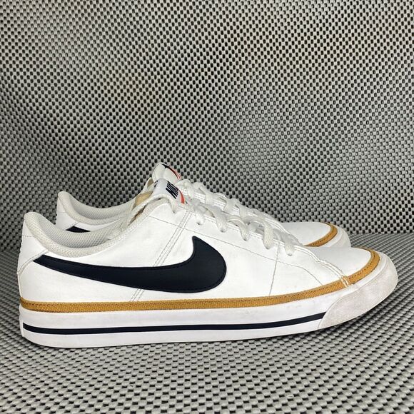 Nike Shoes - Nike Court Legacy Next Nature Size 7Y Or 8.5 Women White Logo Low Top Lace Up